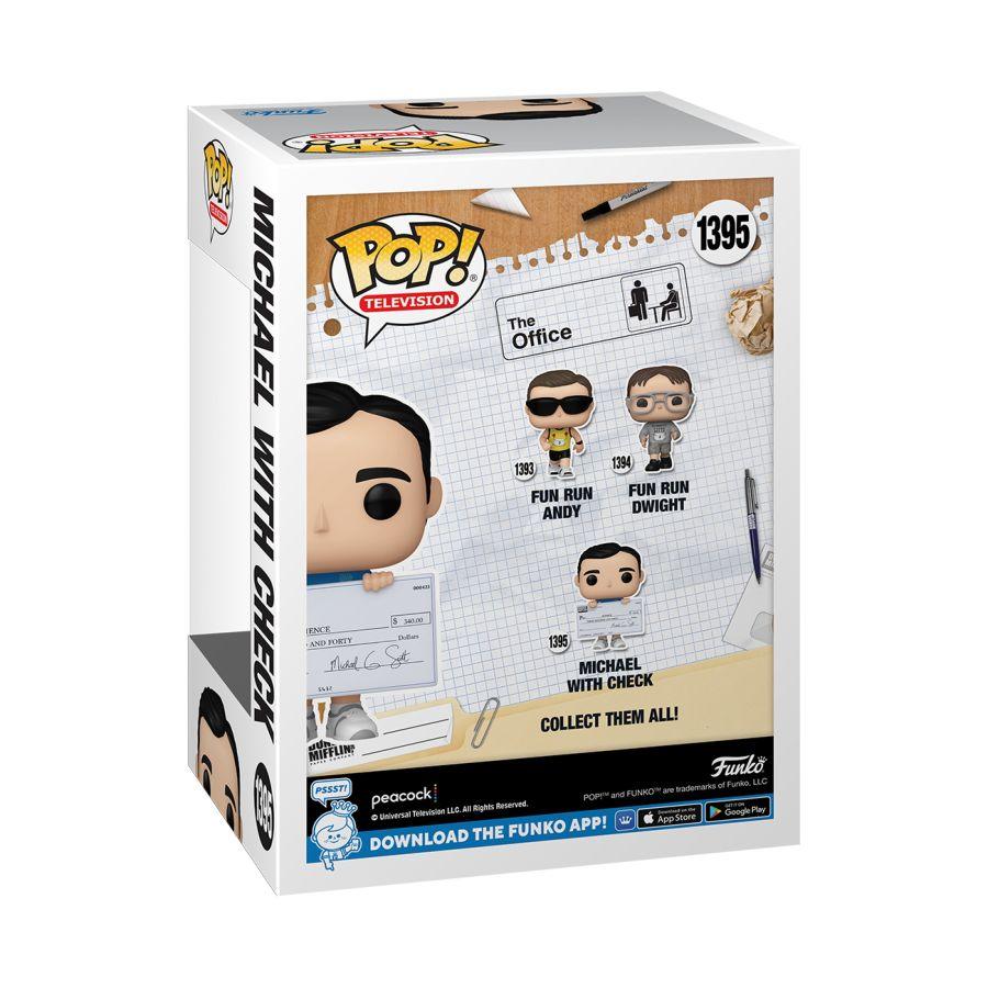 FUN65760 The Office - Fun Run Michael with Cheque Pop! Vinyl - Funko - Titan Pop Culture