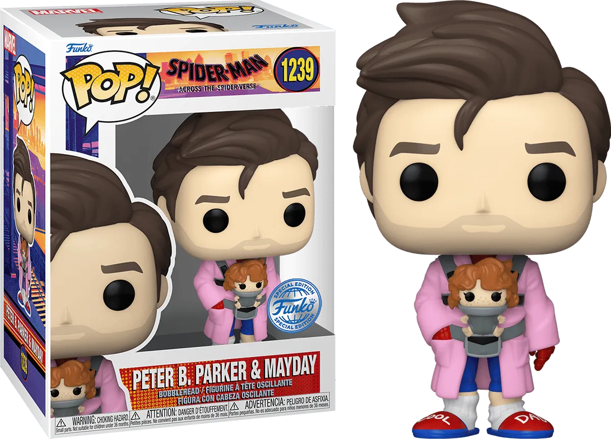 FUN66177 Spiderman: Acros the Spider-Verse - Peter B. Parker & Mayday US Exclusive Pop! Vinyl [RS] - Funko - Titan Pop Culture