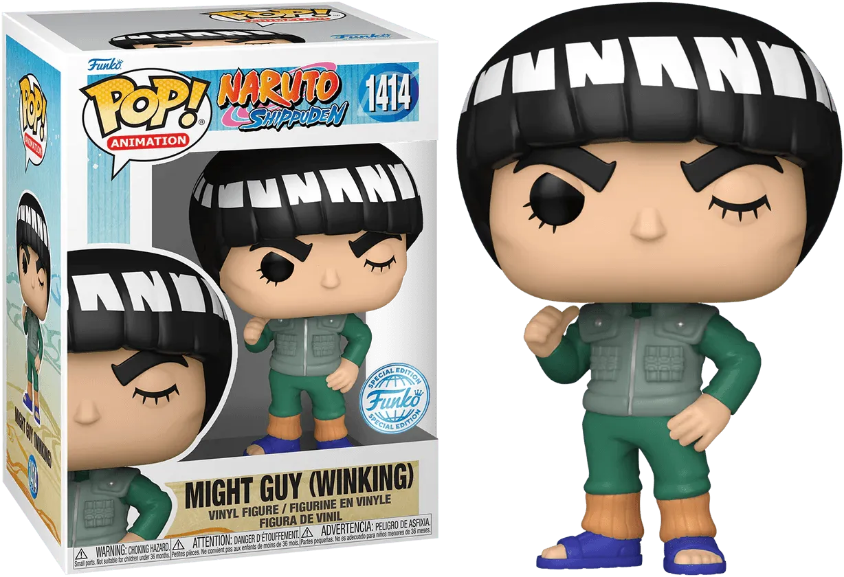 FUN66328 Naruto - Might Guy (Winking) US Exclusive Pop! Vinyl [RS] - Funko - Titan Pop Culture