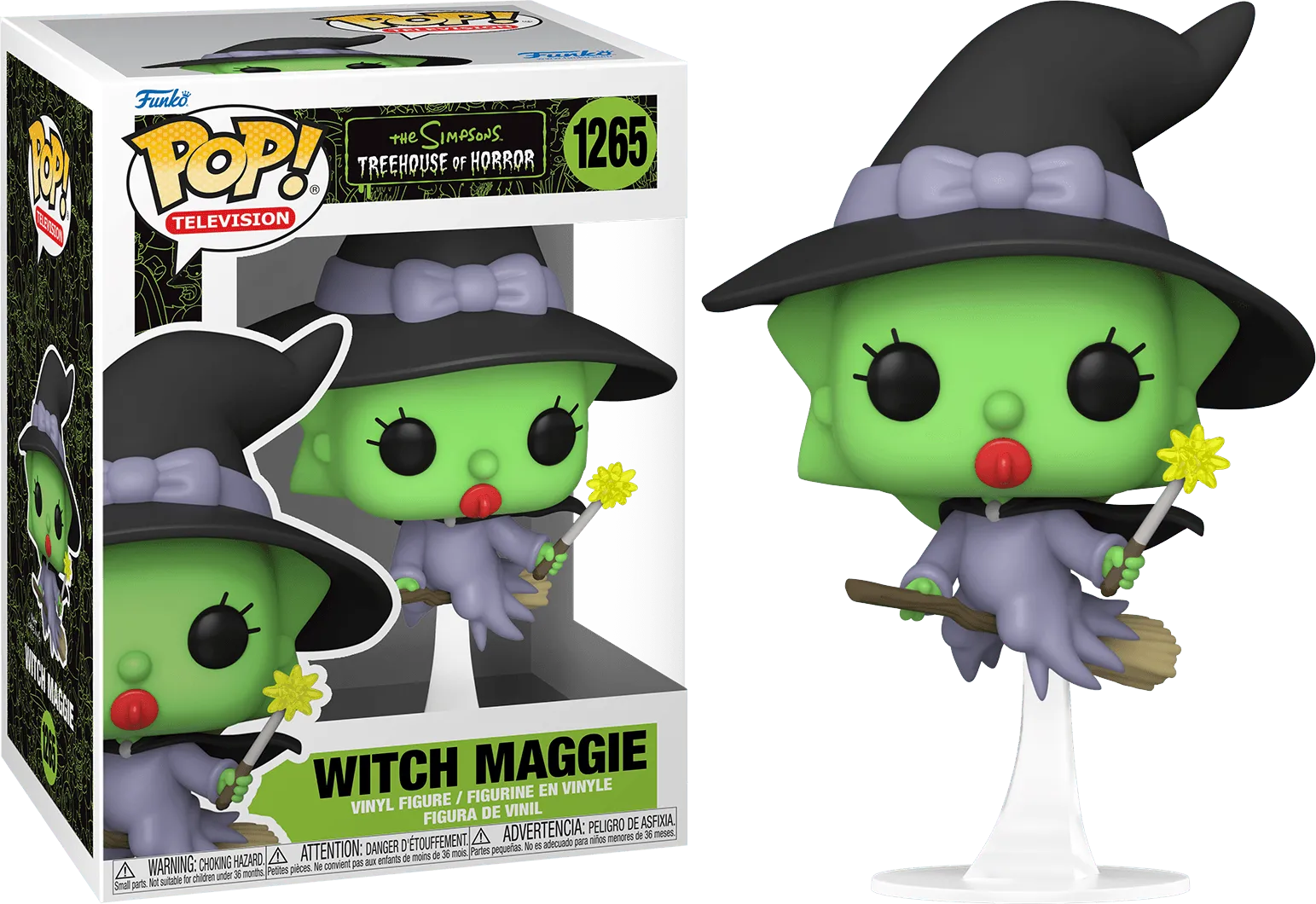 FUN66338 The Simpsons - Witch Maggie, Treehouse of Horror Pop! Vinyl - Funko - Titan Pop Culture