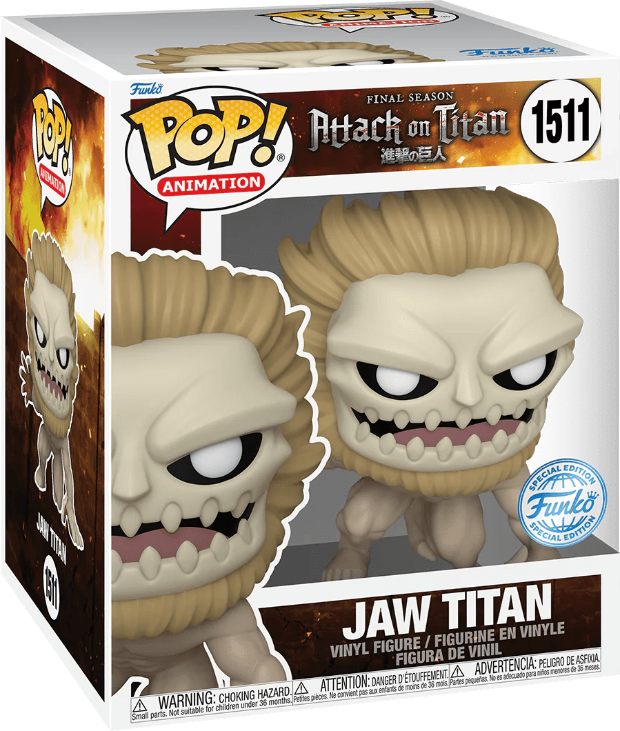 FUN66520 Attack on Titan - Jaw Titan Us Exclusive 6" Pop! Vinyl [RS] - Funko - Titan Pop Culture