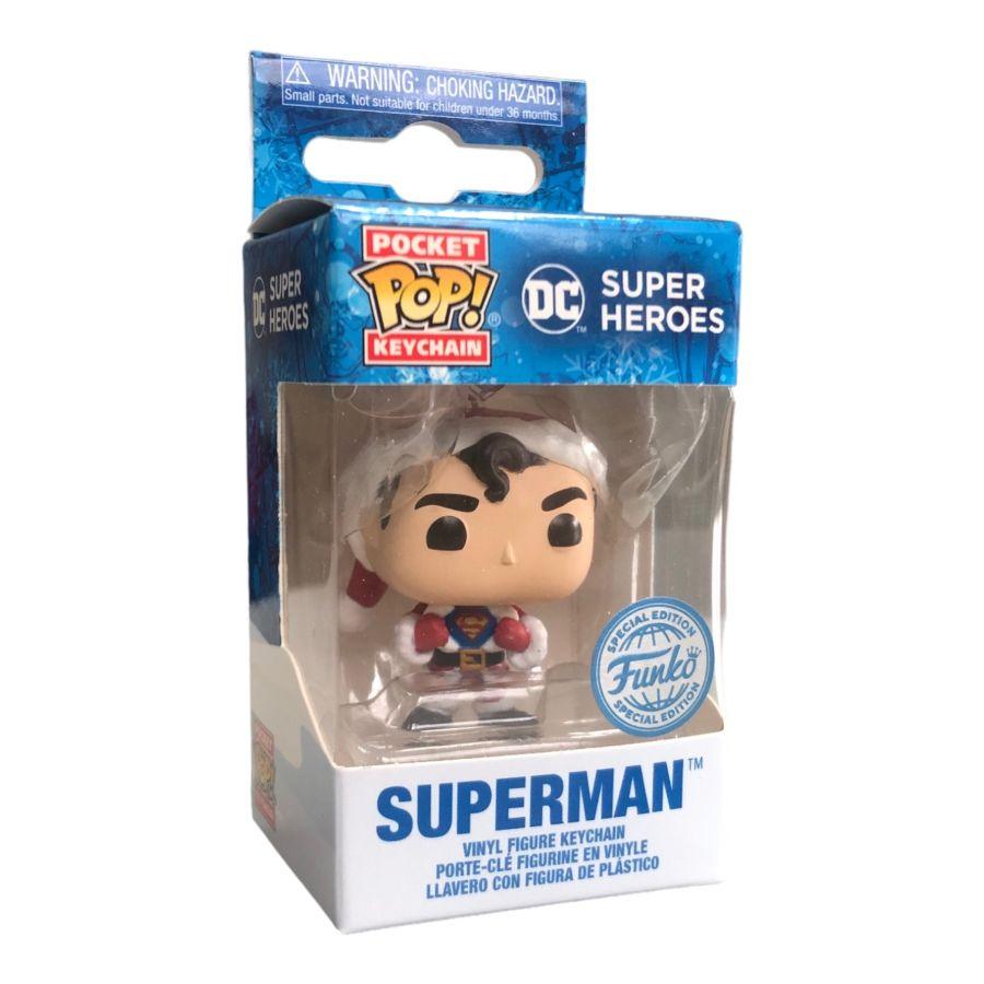 FUN66596 DC Comics - Superman Holiday US Exclusive Pop! Keychain [RS] - Funko - Titan Pop Culture
