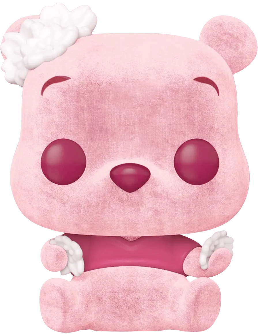 FUN66612 Winnie the Pooh - Cherry Blossom Winnie the Pooh Flocked US Exclusive Pop! Vinyl [RS] - Funko - Titan Pop Culture