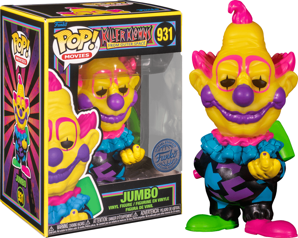 FUN66679 Killer Klowns from Outer Space - Jumbo Black Light US Exclusive Pop! Vinyl [RS] - Funko - Titan Pop Culture