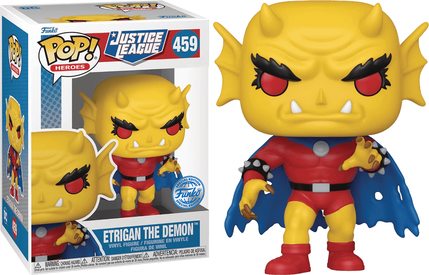 FUN66826CASE Justice League (comics) - Etrigan the Demon Pop! Vinyl - Chase Case [RS] - Funko - Titan Pop Culture