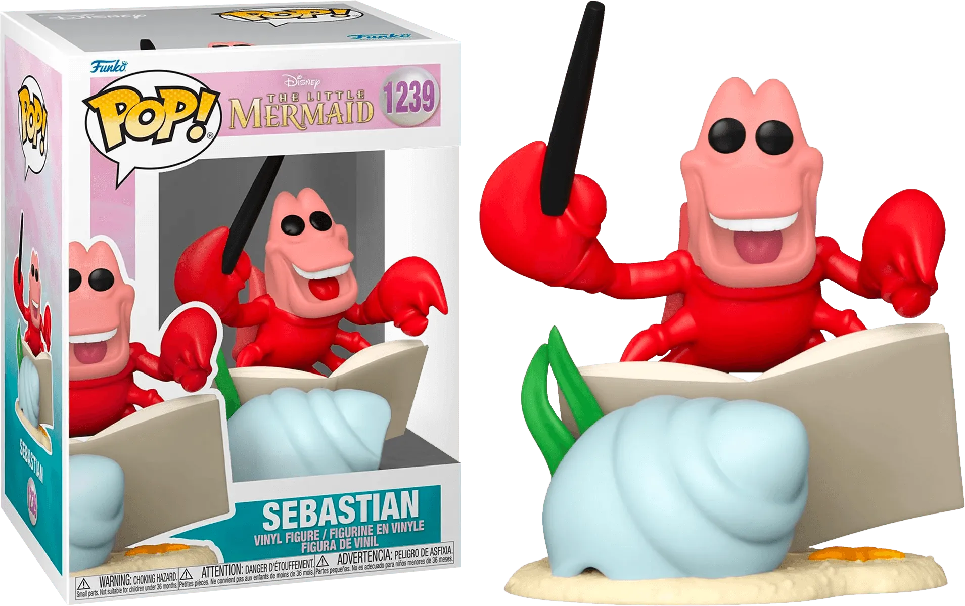 FUN66828 The Little Mermaid - Sebastian US Exclusive Pop! Vinyl [RS] - Funko - Titan Pop Culture