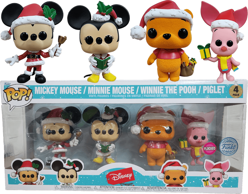 FUN66842 Disney - Mickey & Friends US Exclusive Holiday Pop! 4-Pack [RS] - Funko - Titan Pop Culture