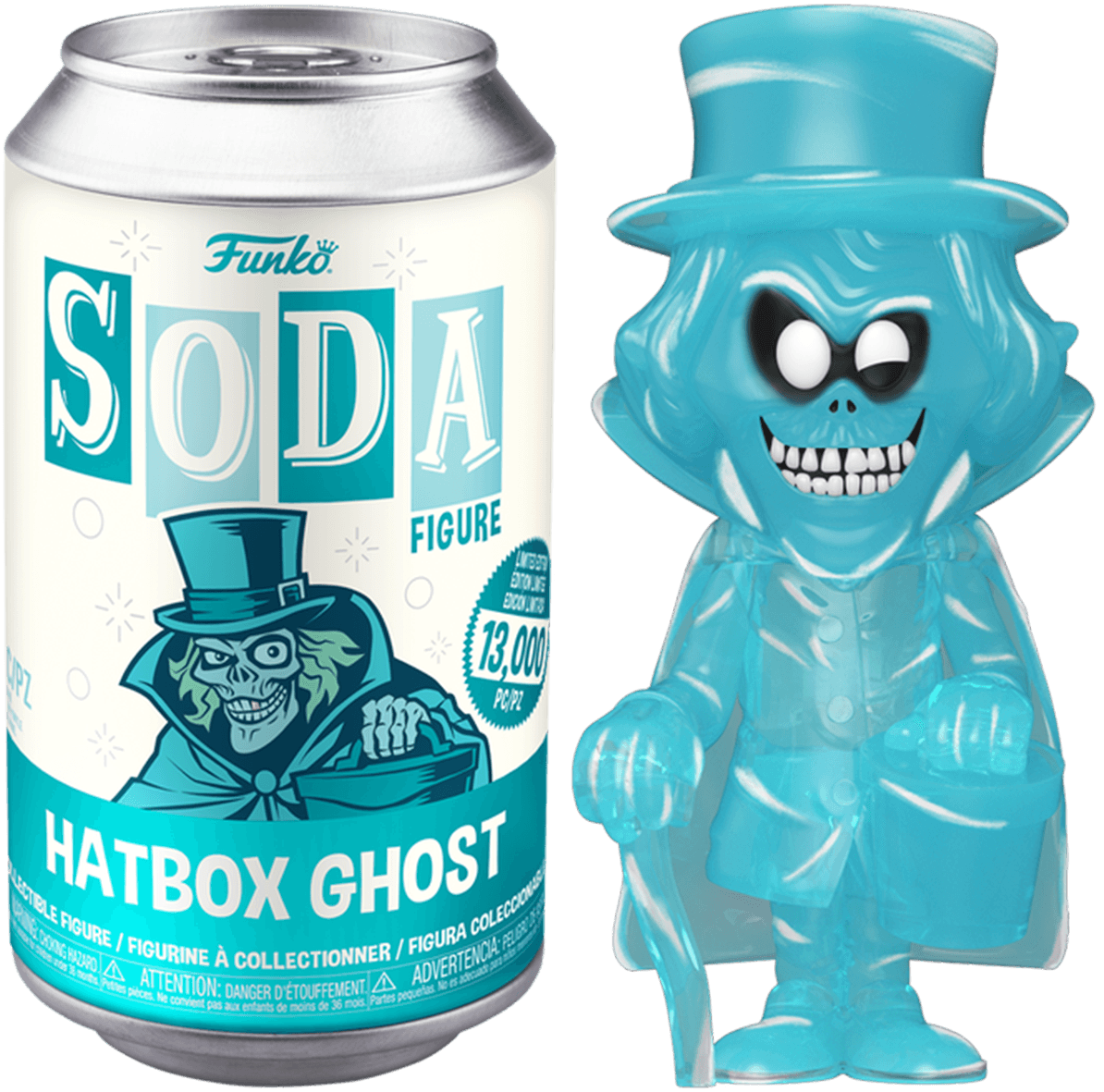 FUN67128 Haunted Mansion - Hatbox Ghost (with chase) Vinyl Soda [RS] - Funko - Titan Pop Culture