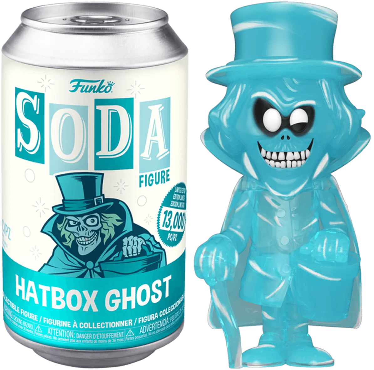 FUN67128 Haunted Mansion - Hatbox Ghost (with chase) Vinyl Soda [RS] - Funko - Titan Pop Culture