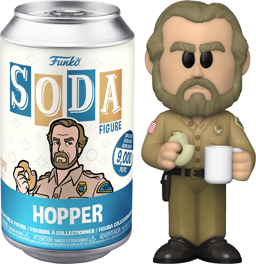 FUN67165 Stranger Things - Hopper US Exclusive (with chase) Vinyl Soda [RS] - Funko - Titan Pop Culture