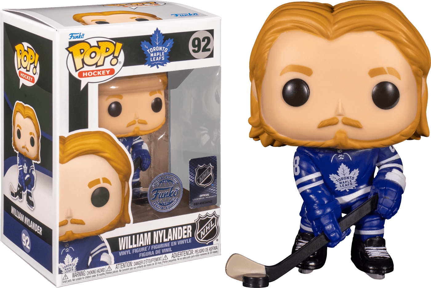 FUN67207 NHL: Toronto - William Nylander (Home) US Exclusive Pop! Vinyl [RS] - Funko - Titan Pop Culture