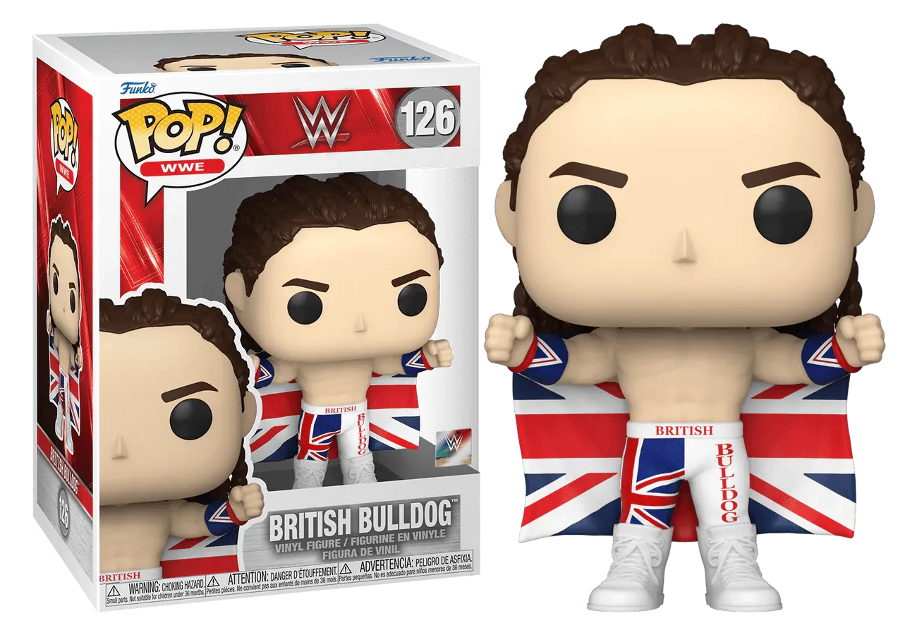 FUN67396 WWE - British Bulldog Pop! Vinyl - Funko - Titan Pop Culture