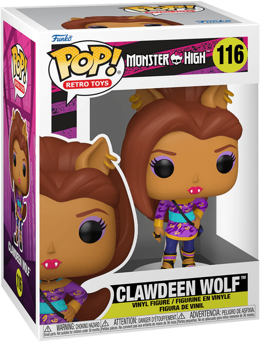 FUN67428 Monster High - Clawdeen Wolf with Bag Pop! Vinyl - Funko - Titan Pop Culture