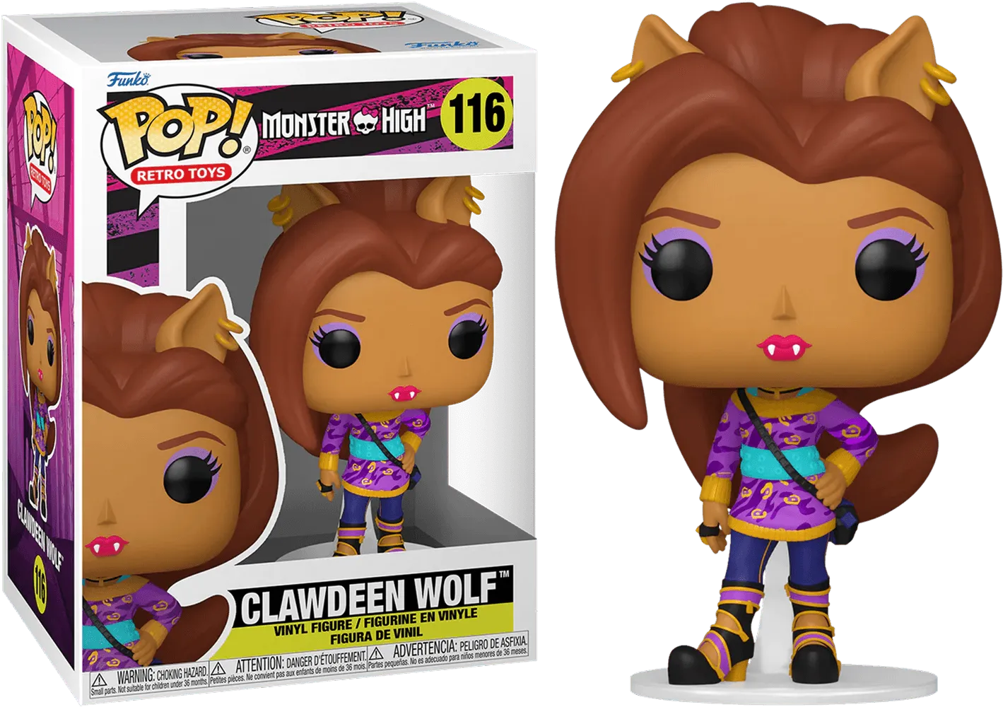 FUN67428 Monster High - Clawdeen Wolf with Bag Pop! Vinyl - Funko TBA - Titan Pop Culture