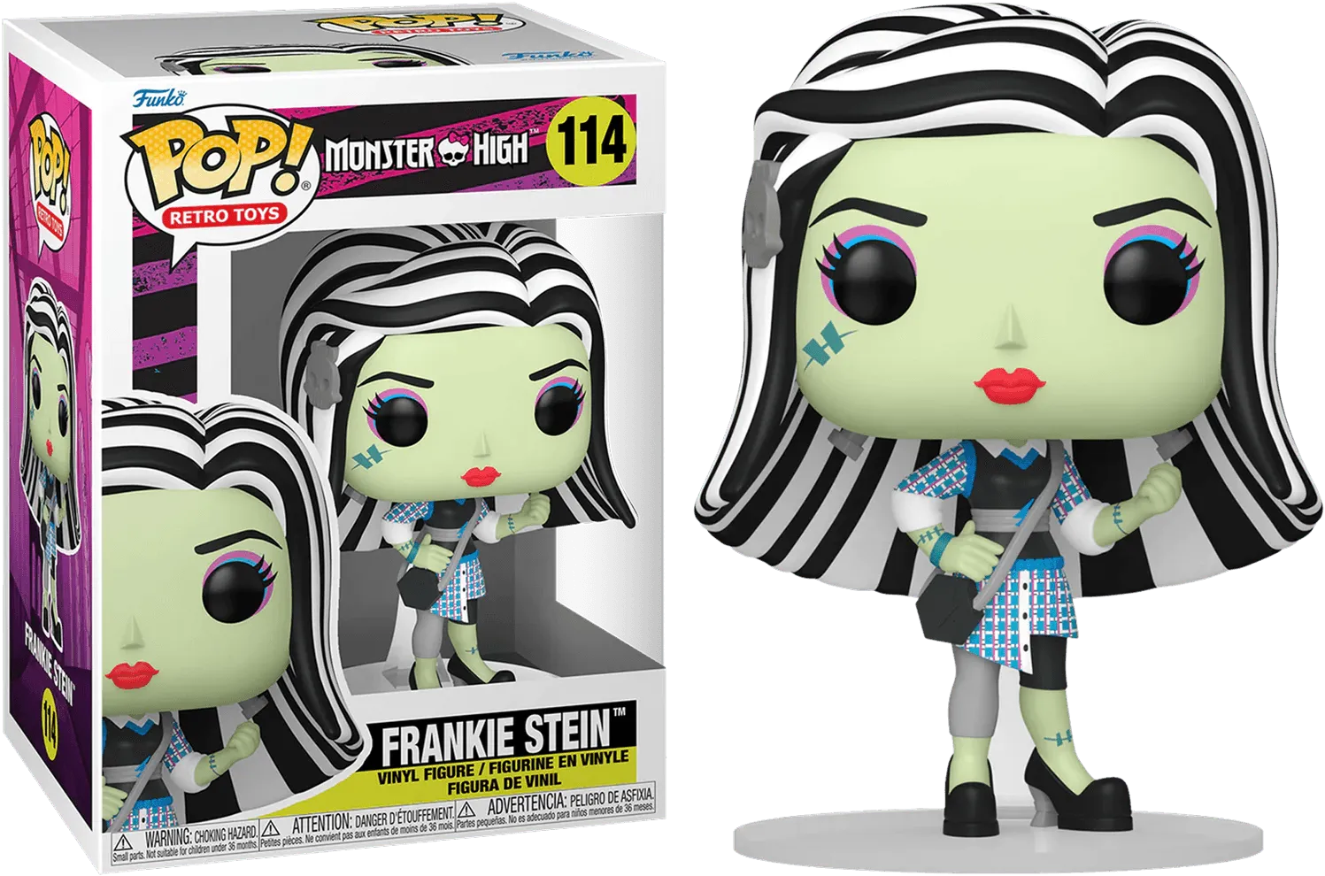 FUN67431 Monster High - Frankie Stein with Bag Pop! Vinyl - Funko TBA - Titan Pop Culture