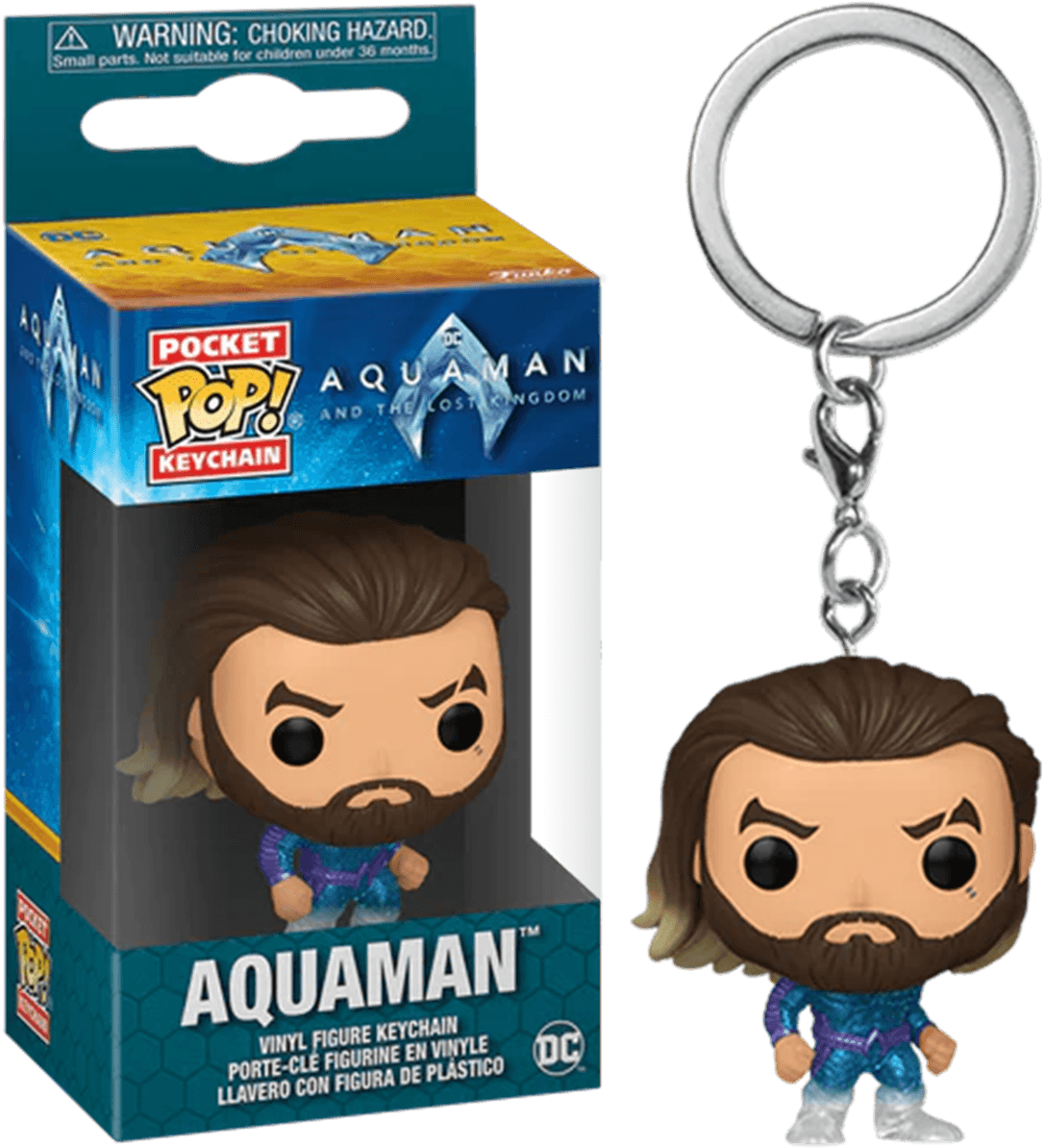 FUN67574 Aquaman and the Lost Kingdom - Aquaman (Stealth Suit) Pop! Keychain - Funko - Titan Pop Culture