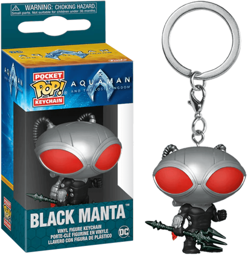 FUN67575 Aquaman and the Lost Kingdom - Black Manta Pop! Keychain - Funko - Titan Pop Culture