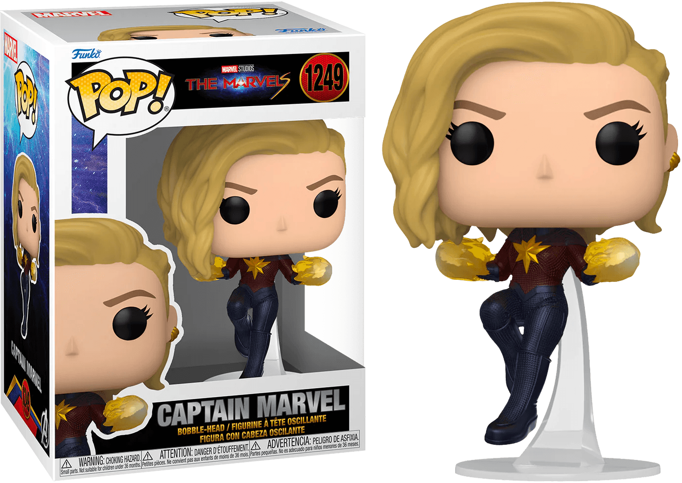 FUN67595 The Marvels (2023) - Captain Marvel Pop! Vinyl - Funko - Titan Pop Culture