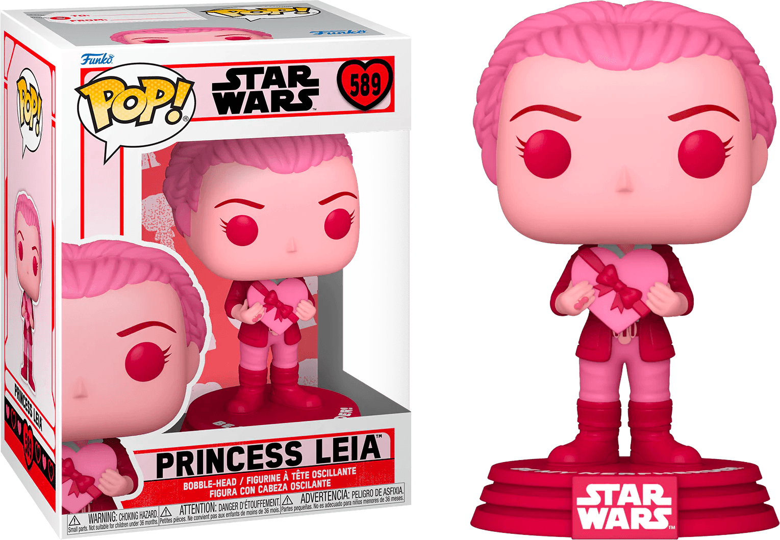 FUN67613 Star Wars - Princess Leia Valentines Edition Pop! Vinyl - Funko - Titan Pop Culture