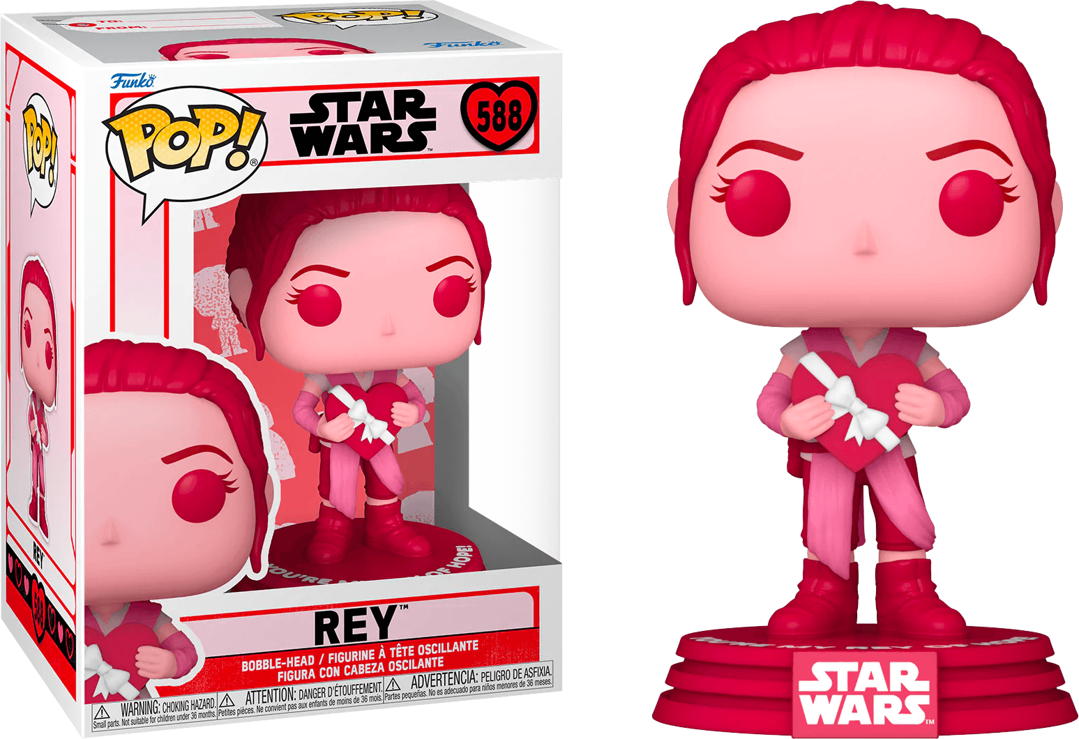 FUN67614 Star Wars - Rey Valentines Edition Pop! Vinyl - Funko - Titan Pop Culture