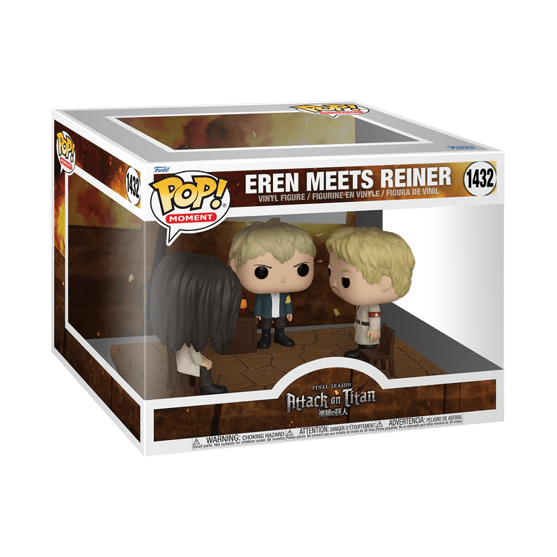 FUN67932 Attack on Titan - Eren Meets Reiner Pop! Moment - Funko - Titan Pop Culture