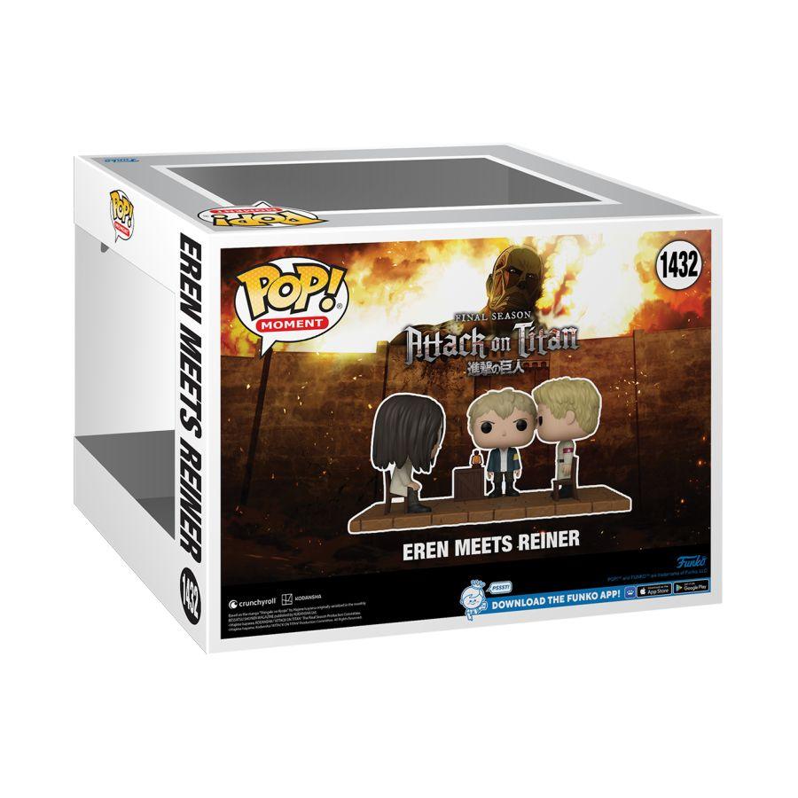 FUN67932 Attack on Titan - Eren Meets Reiner Pop! Moment - Funko - Titan Pop Culture