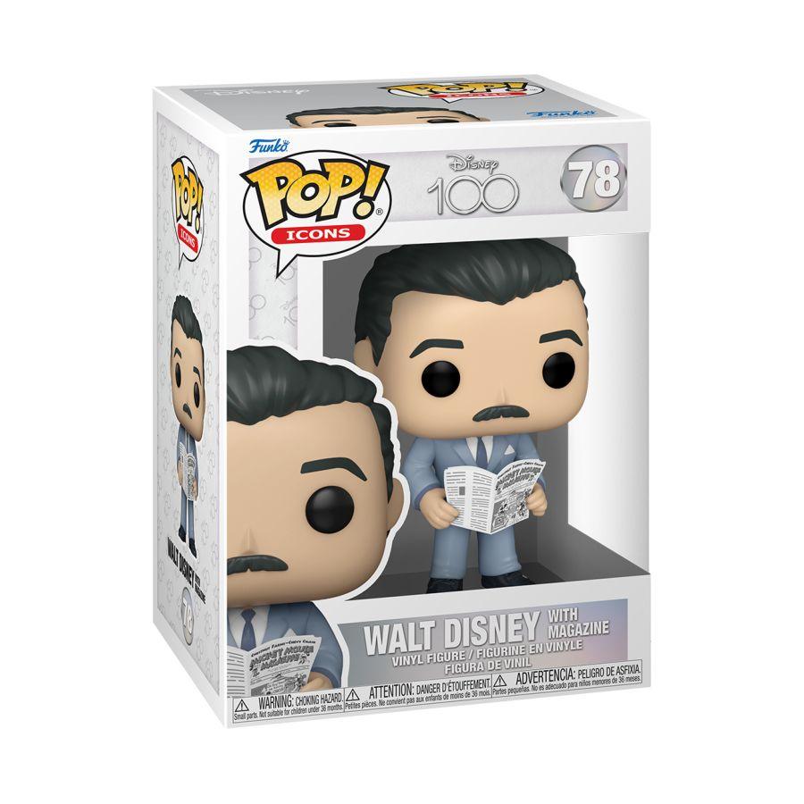 FUN67995 Disney: D100 - Walt Disney with Magazine Pop! Vinyl - Funko - Titan Pop Culture