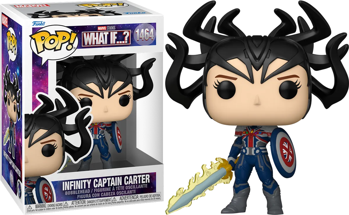 FUN68046 What If - Infinity Captain Carter Pop! Vinyl - Funko - Titan Pop Culture