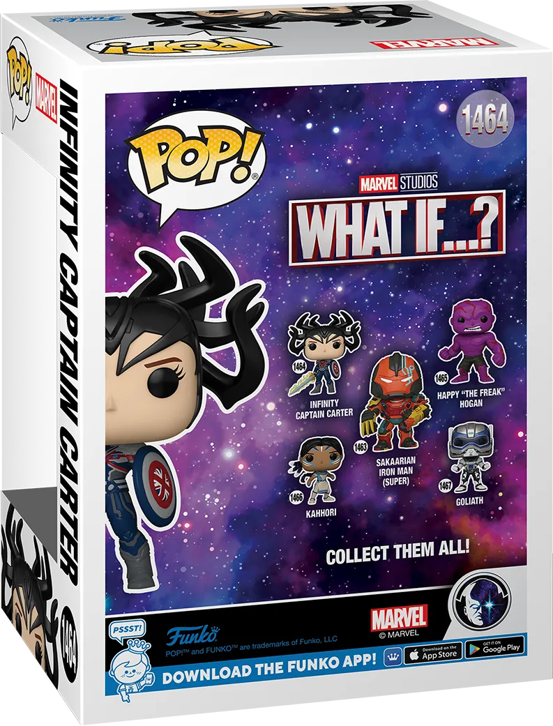 FUN68046 What If - Infinity Captain Carter Pop! Vinyl - Funko - Titan Pop Culture