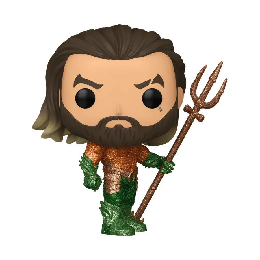 FUN68187 Aquaman and the Lost Kingdom - Aquaman US Exclusive Diamond Glitter Pop! Vinyl [RS] - Funko - Titan Pop Culture