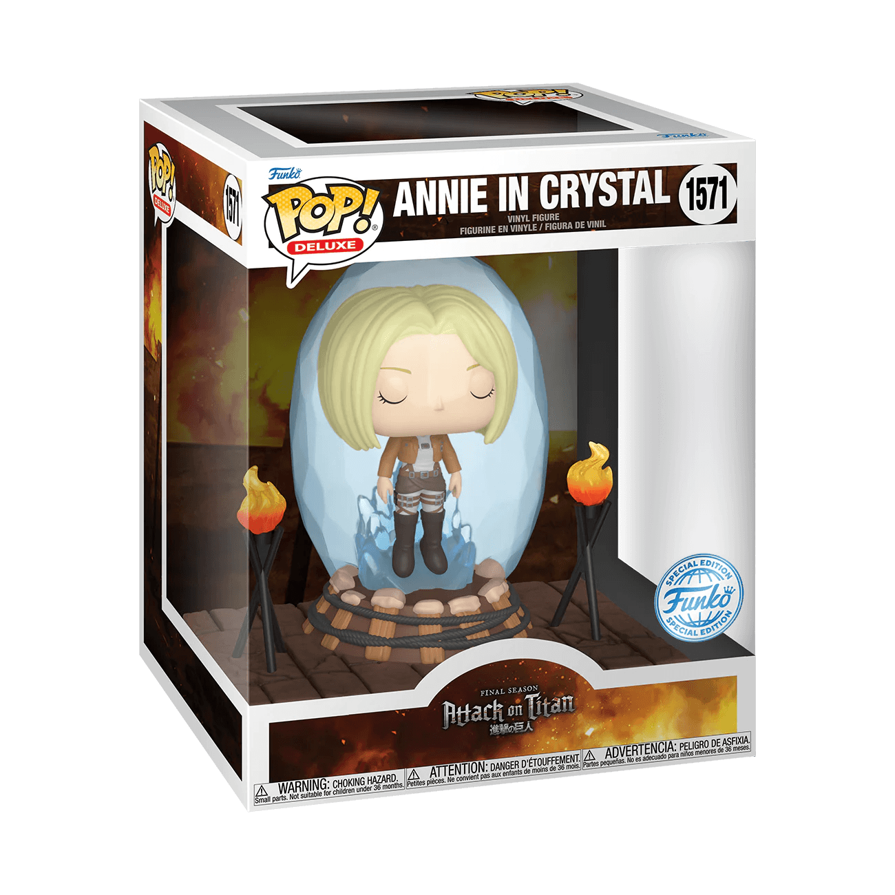 FUN68189 Attack on Titan - Annie in crystal US Exclusive Pop! Deluxe [RS] - Funko - Titan Pop Culture