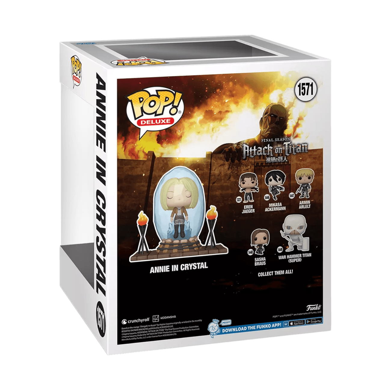 FUN68189 Attack on Titan - Annie in crystal US Exclusive Pop! Deluxe [RS] - Funko - Titan Pop Culture