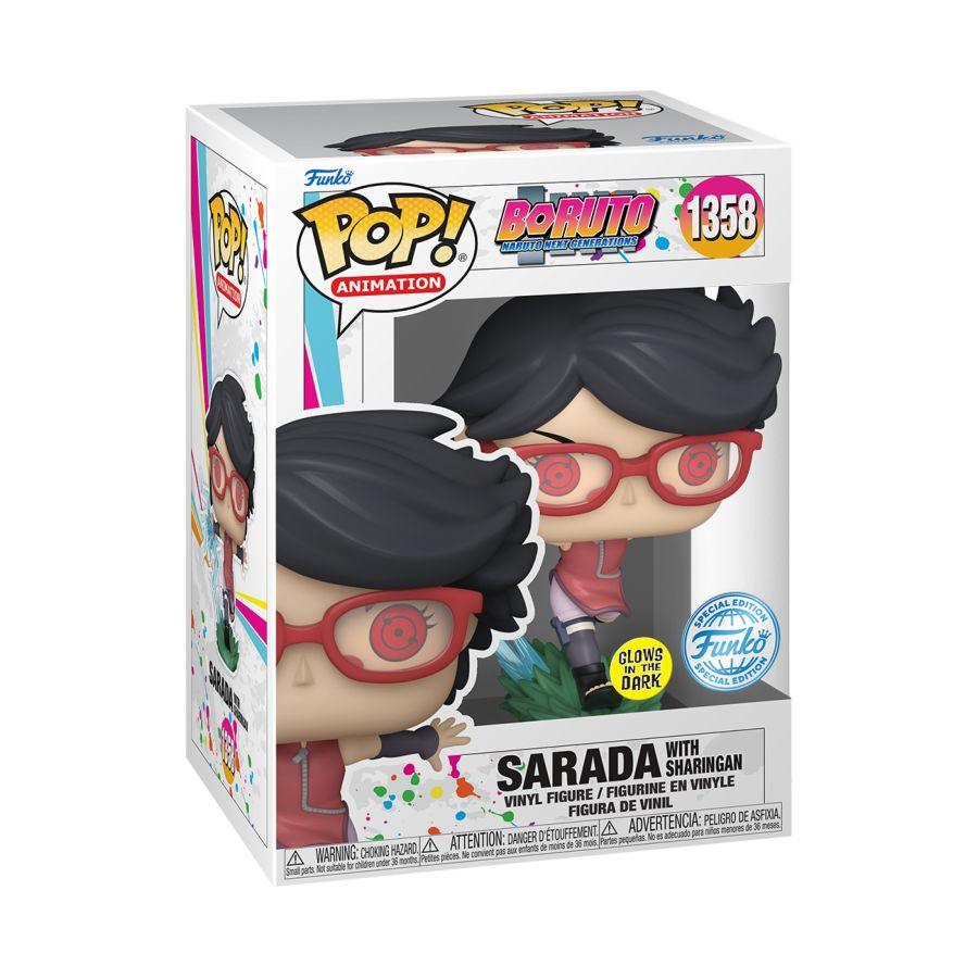 FUN68208 Boruto: Naruto Next Generations - Sarada with Sharingan Glow US Exclusive Pop! Vinyl [RS] - Funko - Titan Pop Culture