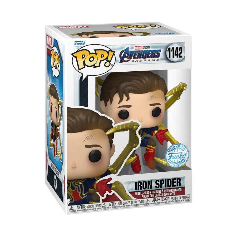 FUN68253 Avengers 4: Endgame - Spider-Man Unmasked US Exclusive Pop! Vinyl [RS] - Funko - Titan Pop Culture