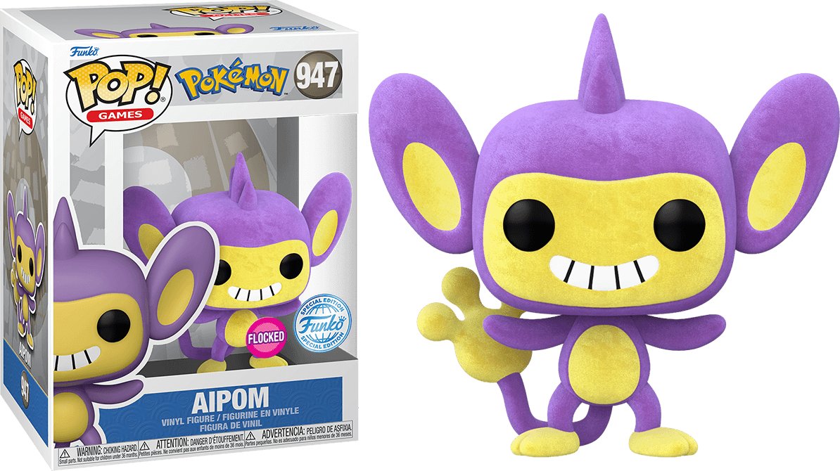 FUN68276 Pokemon - Aipom Flocked Pop! Vinyl [RS] - Funko - Titan Pop Culture