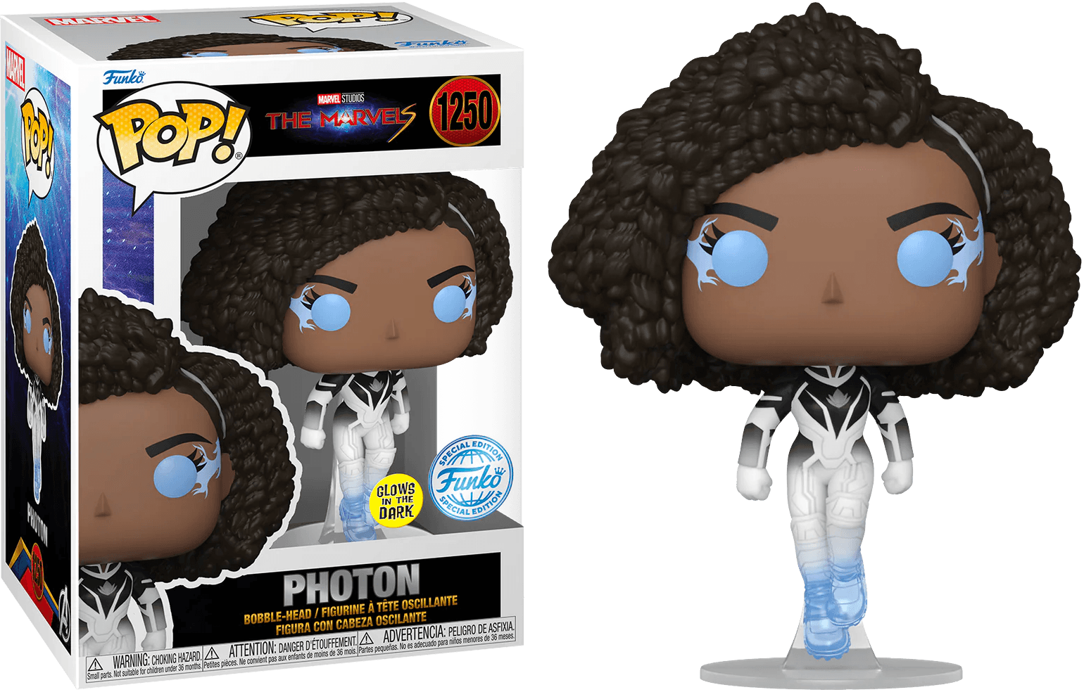 FUN68286 The Marvels (2023) - Photon US Exclusive Glow Pop! Vinyl [RS] - Funko - Titan Pop Culture