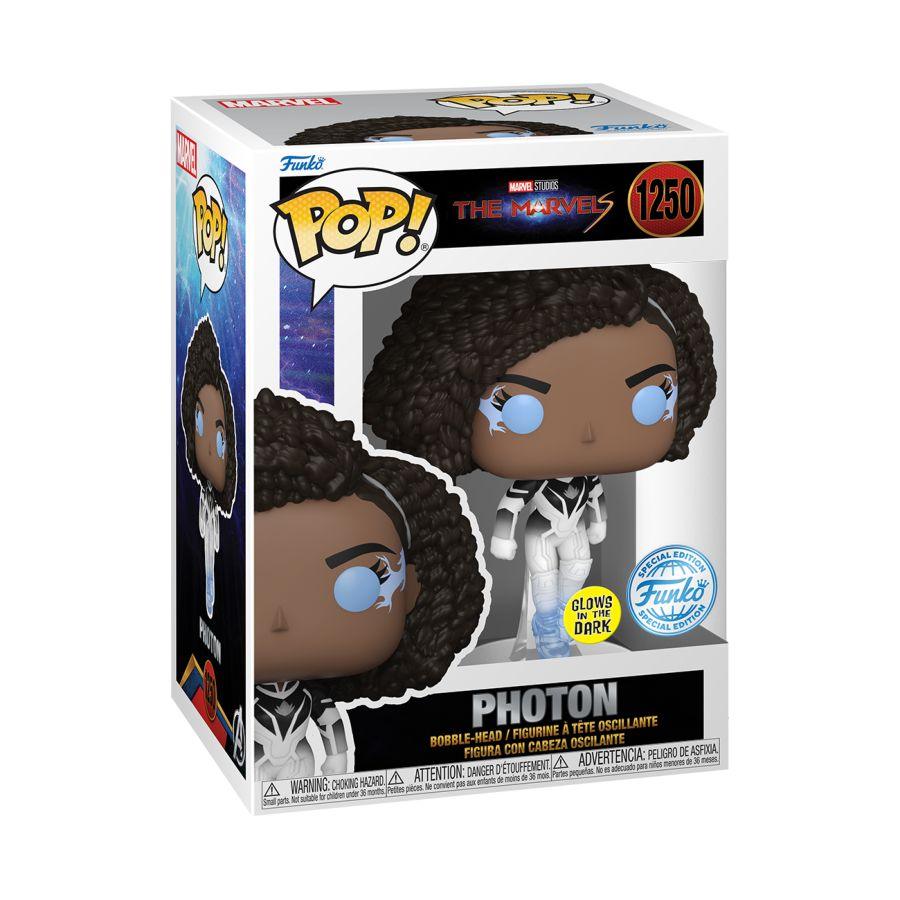 FUN68286 The Marvels (2023) - Photon US Exclusive Glow Pop! Vinyl [RS] - Funko - Titan Pop Culture