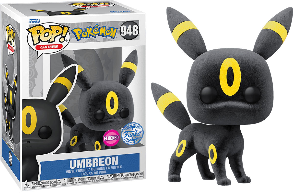 FUN68377 Pokemon - Umbreon US Exclusive Flocked Pop! Vinyl [RS] - Funko TBA - Titan Pop Culture