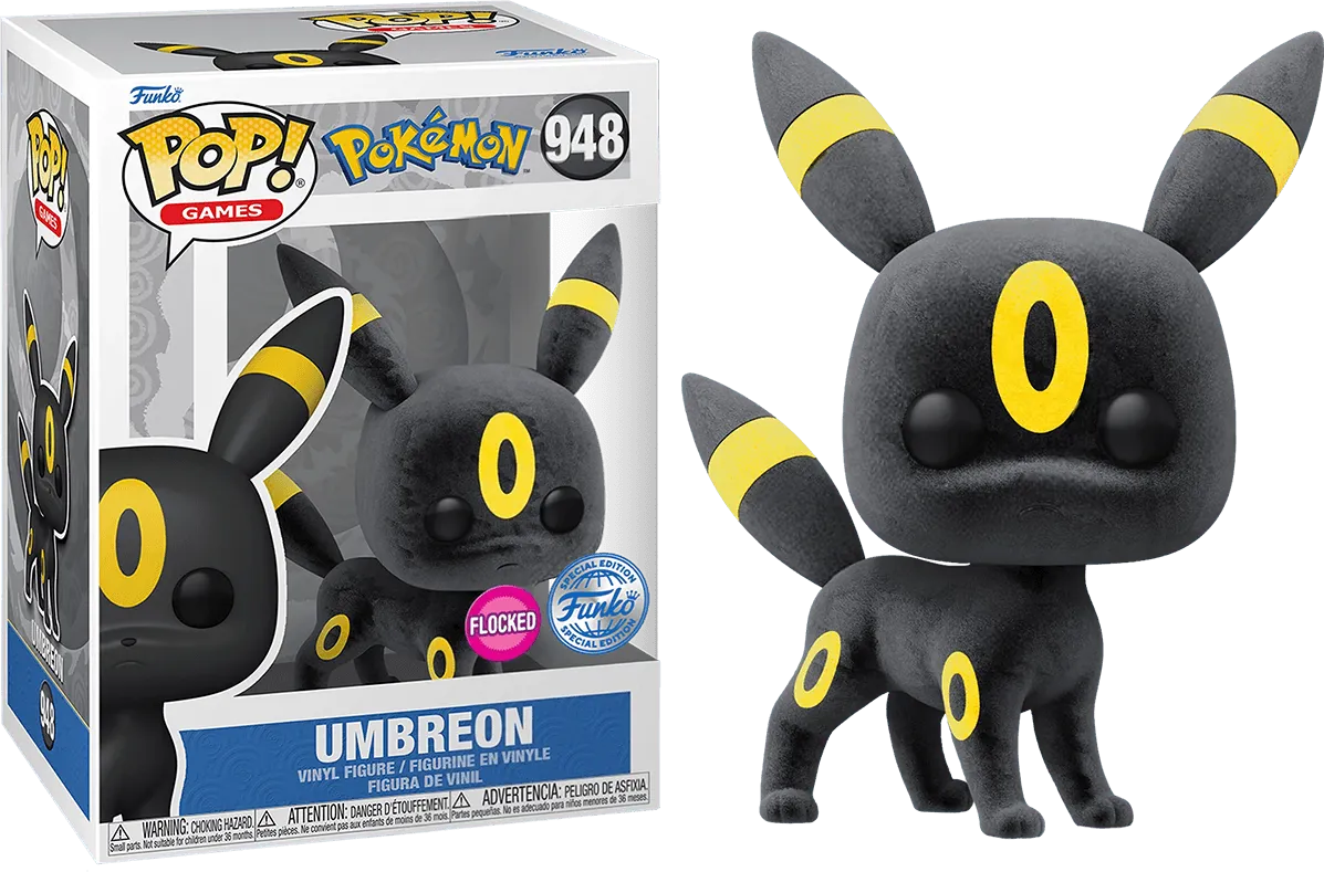 FUN68377 Pokemon - Umbreon US Exclusive Flocked Pop! Vinyl [RS] - Funko TBA - Titan Pop Culture