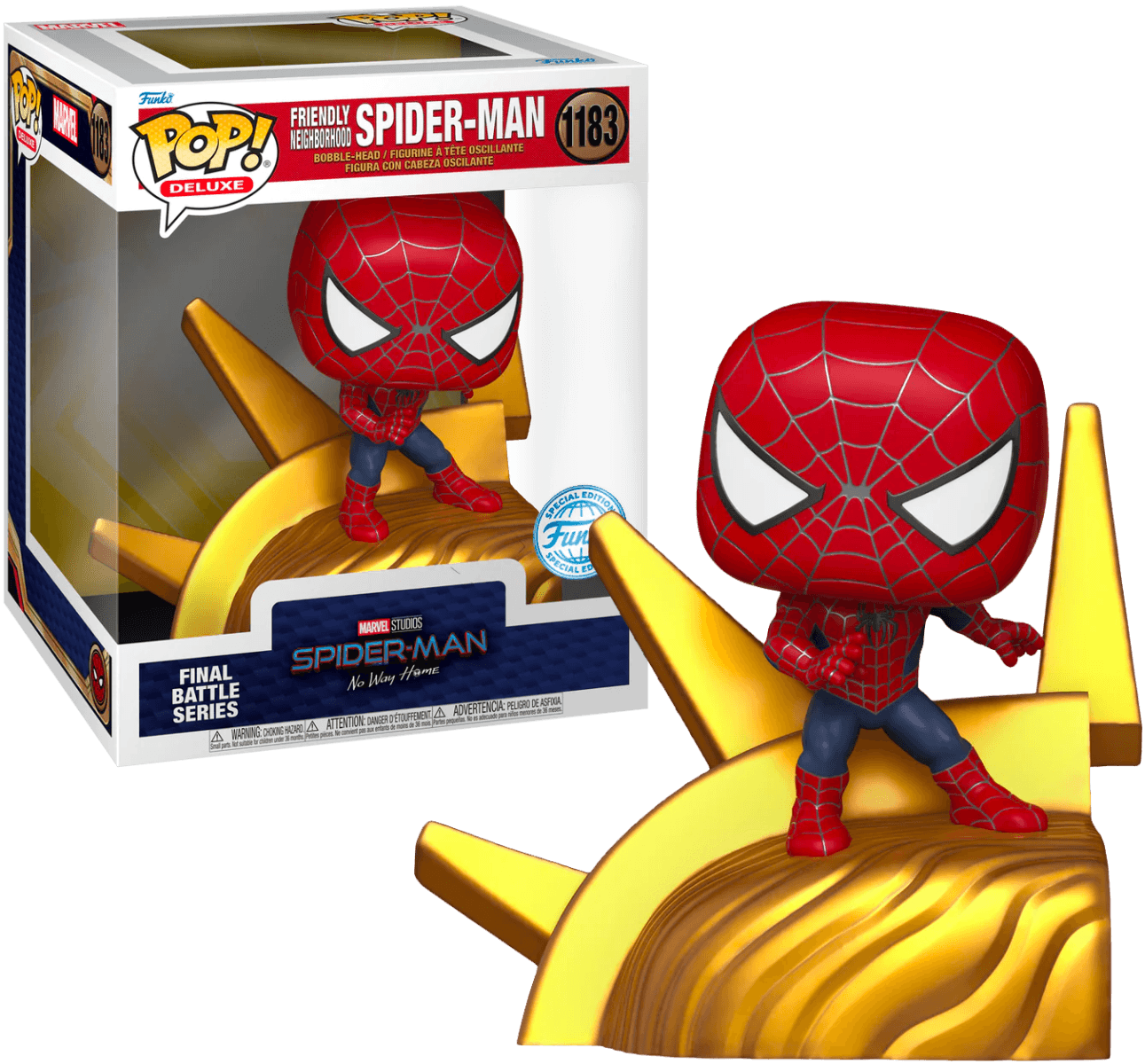 FUN68388 Spider-Man: No Way Home - Neighbourhood Spider-Man Build-A-Scene US Exclusive Pop! Deluxe [RS] - Funko - Titan Pop Culture