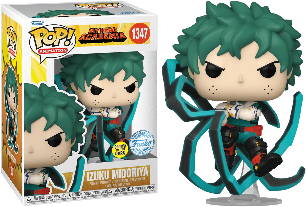 FUN68632 My Hero Academia - Deku with Blackwhip US Exclusive Glow Pop! Vinyl RS - Funko - Titan Pop Culture