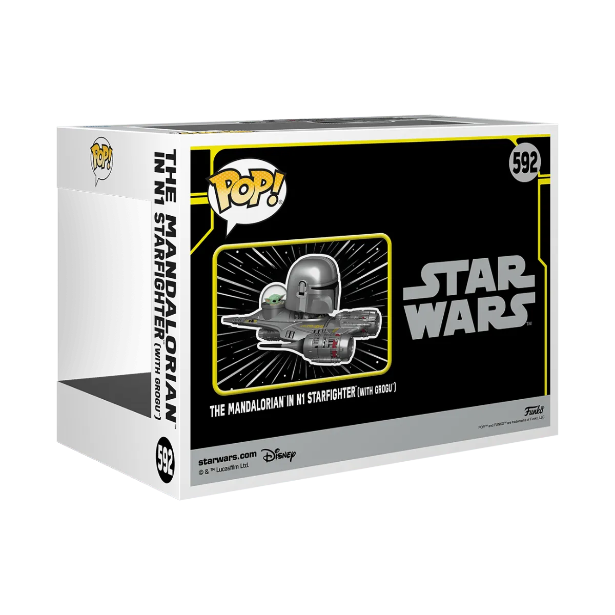 FUN68642 Star Wars - The Mandalorian and Grogu in N1 Starfighter US Exclusive Pop! Ride [RS] - Funko - Titan Pop Culture