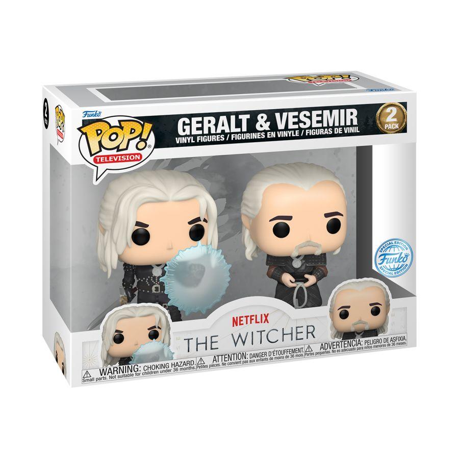 FUN68643 The Witcher (TV) - Geralt & Vesemir US Exclusive Pop! Vinyl 2-Pack [RS] - Funko - Titan Pop Culture