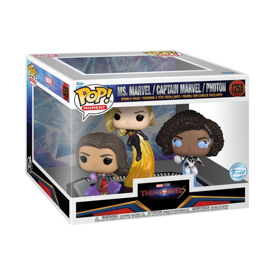 FUN68644 The Marvels (2023) - Ms. Marvel, Captain Marvel & Photon US Exclusive Pop! Movie Moment [RS] - Funko - Titan Pop Culture