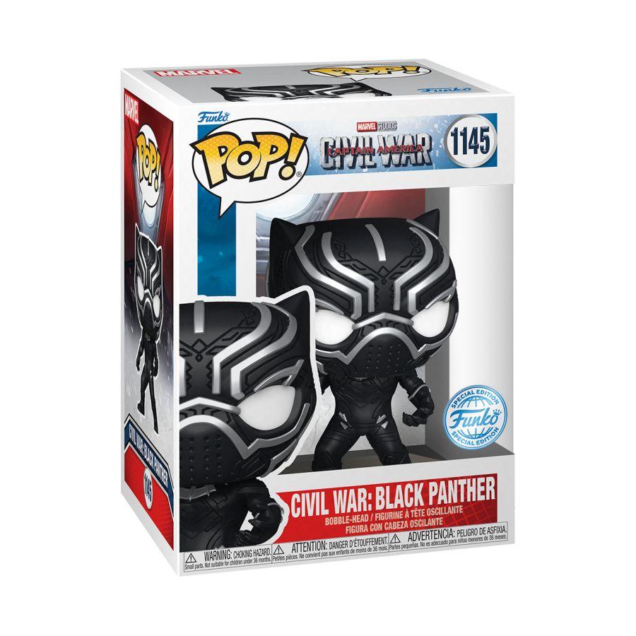 FUN68695 Captain America 3: Civil War - Black Panther Build-A-Scene US Exclusive Pop! Vinyl [RS] - Funko - Titan Pop Culture