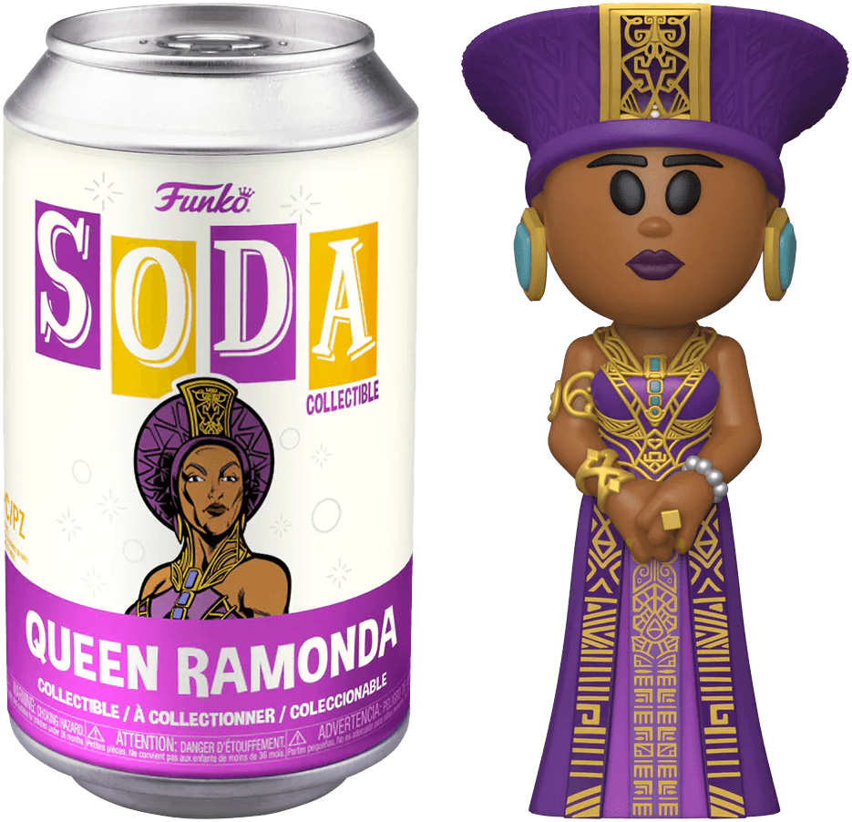 FUN68802 Black Panther 2 - Wakanda Forever - Queen Romanda (with chase) Vinyl Soda - Funko - Titan Pop Culture