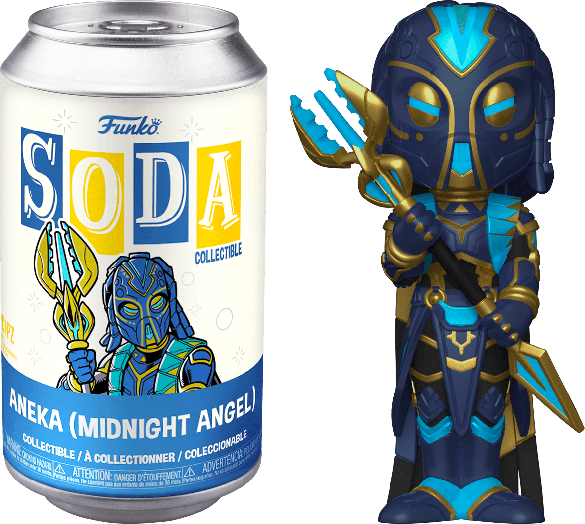 FUN68812 Black Panther 2 - Wakanda Forever - Aneka (Midnight Angel) (with chase) Vinyl Soda [RS] - Funko - Titan Pop Culture