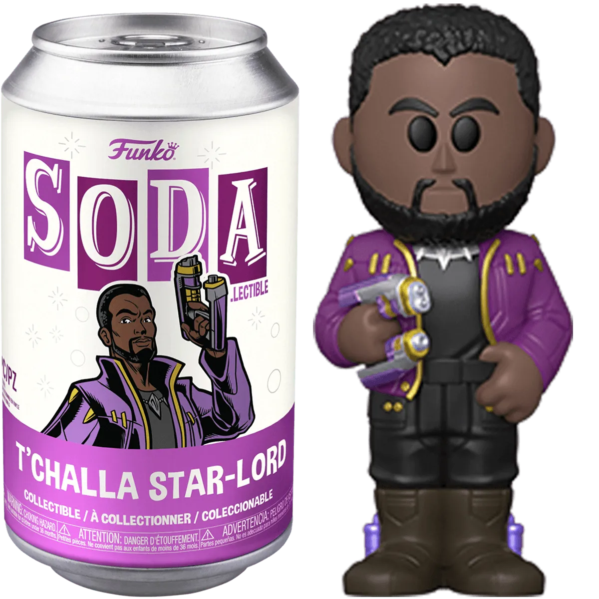 FUN68840 What If - Starlord T'Challa (with chase) Vinyl Soda - Funko - Titan Pop Culture