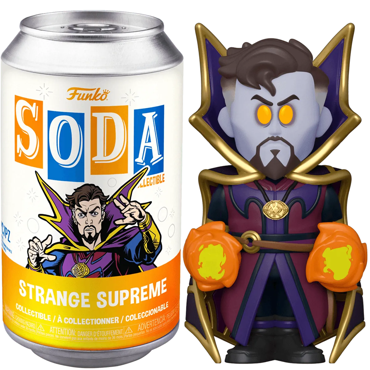 FUN68842 What If - Strange Supreme (with chase) Vinyl Soda - Funko - Titan Pop Culture