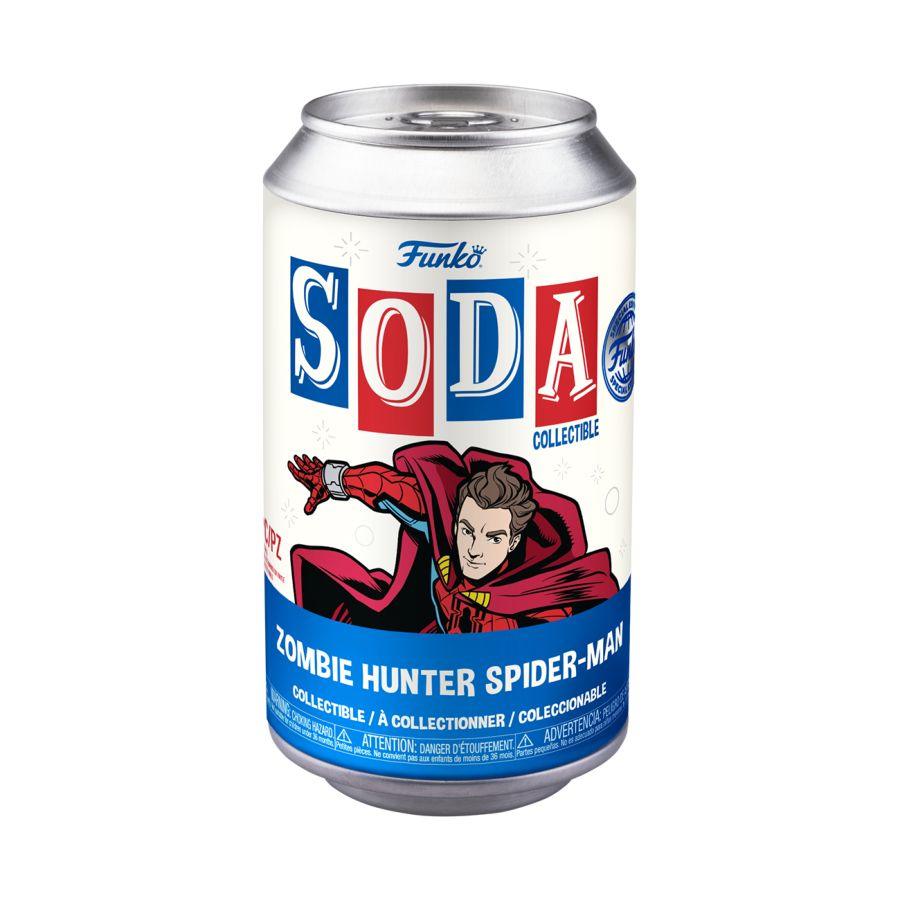 FUN68846 What If - Zombie Hunter Spider-Man (with chase) US Exclusive Vinyl Soda [RS] - Funko - Titan Pop Culture